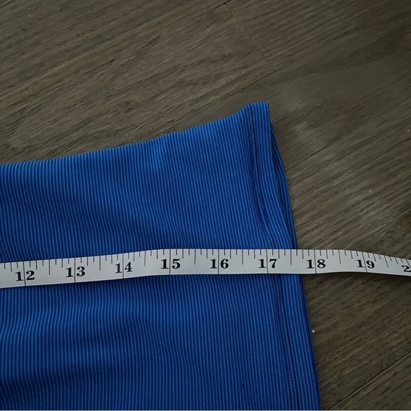 Gabar Swimwear Blue Striped Bathing Suit Top Size 16 - Picture 8 of 8